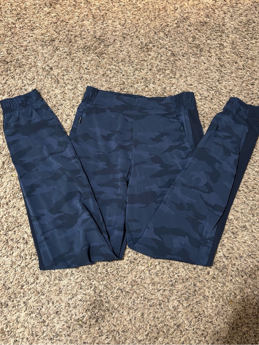 Athleta Navy Camo Jogger Pants